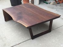 Stunning Live Edge Waterfall Live Edge Coffee Table 4 small