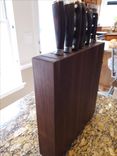 Customized Walnut Vertical Knife Block 2 small