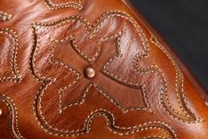 Cognac Cross Z Boot 5 small