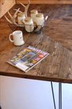 Industrial, Mid Century Modern Wood Coffee Table 4 small