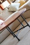 Custom Rustic Wood Coffee Table With Industrial Pipe Legs 2 small