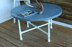 Custom Rustic Wood Coffee Table With Industrial Pipe Legs 5 small