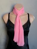 Pink Chiffon Scarf 5 small