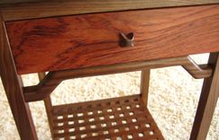 Walnut And Bubinga Nightstand 2 small
