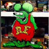 Custom Hand Painted Ratfink In Custom Shadowbox 6 small