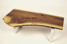 Black Walnut + Steel Coffee Table 2 small