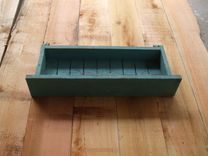 Turquoise Blue Wall Shelf, Distressed, Handmade, Cedar, Shabby Chic, French 2 small