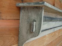 52" Distressed White Quilt Rack, Antique Style Quilt Display, Cedar 6 small