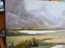 Original Oil Landscape Mountain Painting 3 small