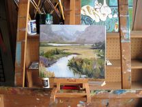 Original Oil Landscape Mountain Painting 4 small