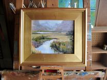 Original Oil Landscape Mountain Painting 5 small