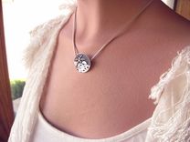 Moonlit Beach Fine Silver Necklace 3 small