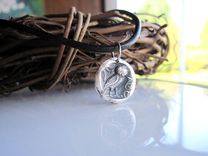 Mens Greek Owl Necklace 1 small
