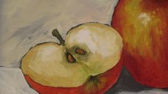 Red Apples Original Oil Painting 2 small