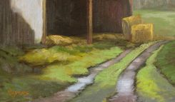 Rural Landscape Oil On Canvas 3 small
