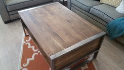 Pickled Pecan & Steel Coffee Table 1 small