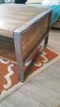 Pickled Pecan & Steel Coffee Table 3 small