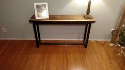 Live Edge Walnut Hall Table 4 small
