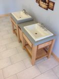 Double Vanity- Dropin Sinks 2 small