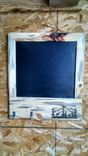 Beetle Kill Pine Chalk Board With Hangers 1 small