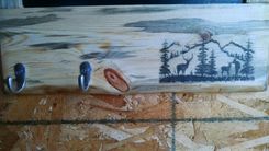 Beetle Kill Pine Chalk Board With Hangers 2 small
