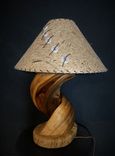 Twisted Juniper Table Lamp Handmade 3 small