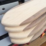 Walnut And Maple Serving /  Cheese Board (Laser Engraving Optional) 2 small