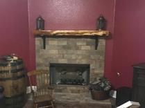 Live Edge Eastern Red Cedar Floating Mantle 1 small