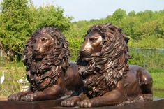 Bronze Lions Life Size Bronzes - Custom Bronze Statues & Sculptures - Lost Wax Casting 1 small