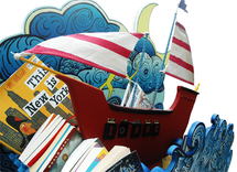 By Sea Bookshelf & Nighlight 2 small