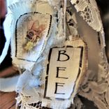 Vintage Style Honey Bee Decorative Tin Mini Planter, Organizer 5 small