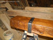 Fireplace Mantel With Iron Double Layer Straps 3 small