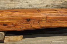 Hand Hewn Pine Fireplace Mantel Beam 3 small