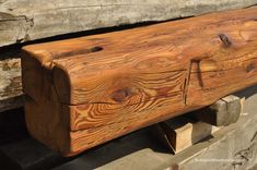 Hand Hewn Pine Fireplace Mantel Beam 1 small