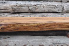 Rustic Fireplace Mantel Shelf - Cut Oak Tree-Like Face 3 small