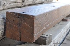 Smooth White Oak Fireplace Mantel 1 small
