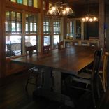 Solid Reclaimed White Oak Dining Table With Iron Accents 2 small