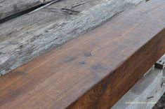 Dark White Oak Mantel Beam With Flowing Grains 4 small