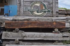 Hand Hewn Oak Fireplace Mantel With 3 Fills 5 small