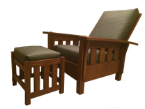 Bow Arm Morris Chair & Ottoman 1 small