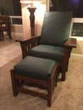 Bow Arm Morris Chair & Ottoman 2 small