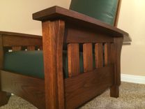 Bow Arm Morris Chair & Ottoman 3 small