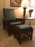 Bow Arm Morris Chair & Ottoman 5 small