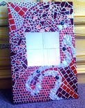 Red Mosaic Mirror 1 small