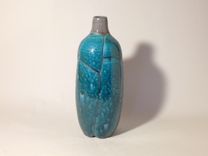 Turquoise And Shino Bottle 1 small