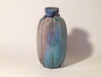 Green And Rose Blush Ribbed Bottle 1 small
