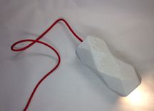 Concrete Geo Shape Light Pendant - Modern Minimalist Industrial Geometric 5 small