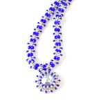 Cobalt Blue Necklace With Crystal Pendant 1 small