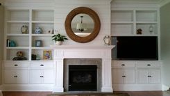 Built-In Wall Unit With Fireplace Mantle 1 small