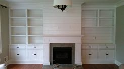 Built-In Wall Unit With Fireplace Mantle 2 small